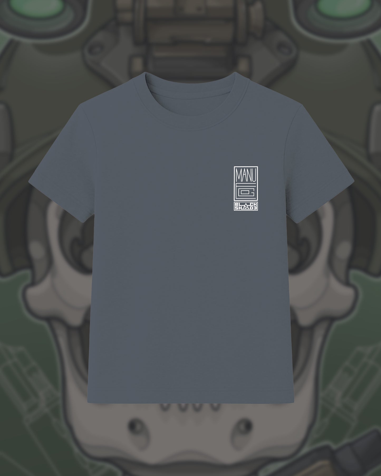 T-Shirt - "Here He Comes" Mineral Grey