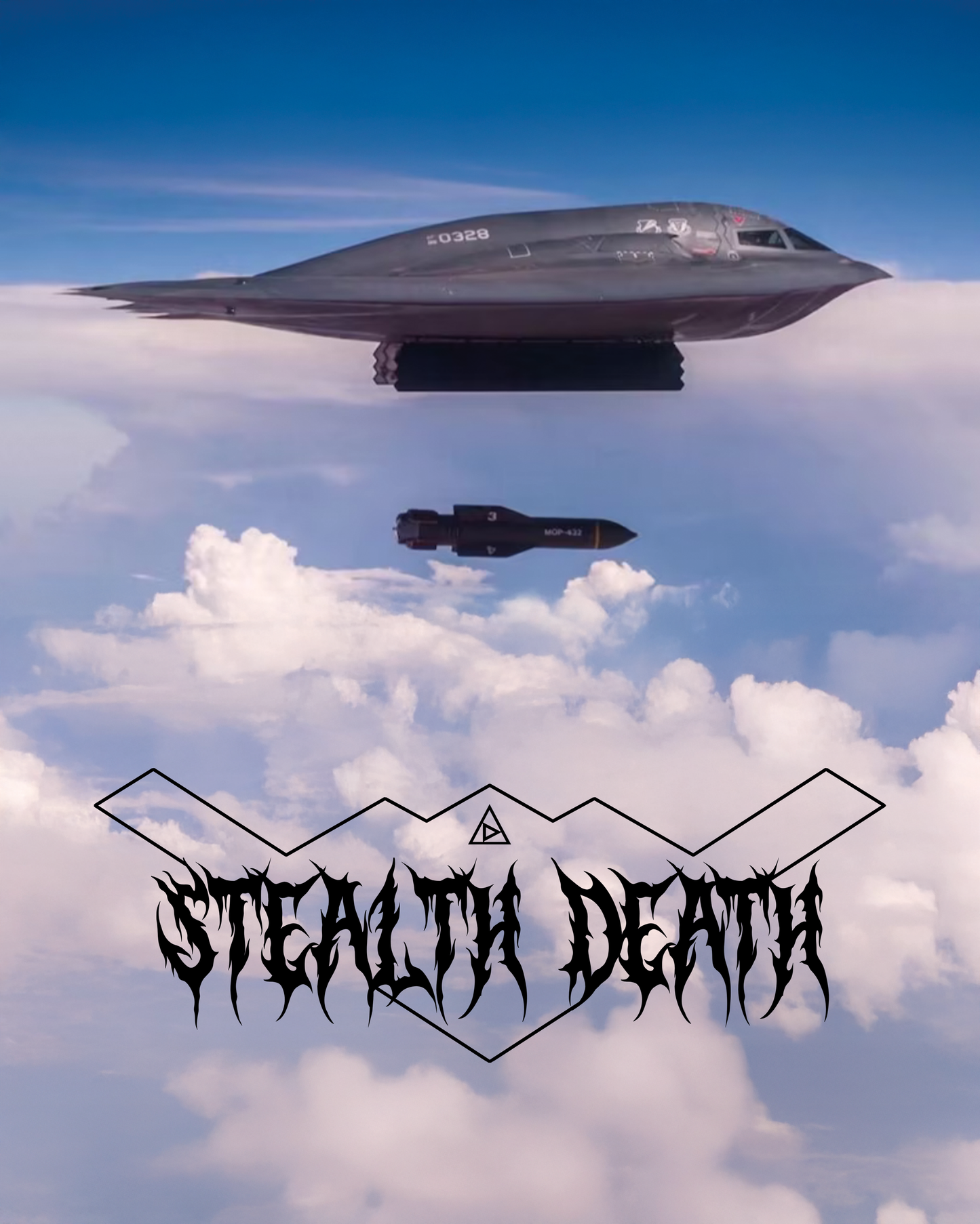 T-Shirt - "Stealth Death" Noir