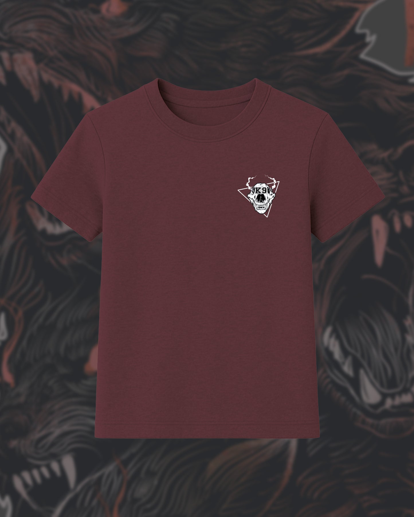 T-Shirt - "Fang" Wine Heather