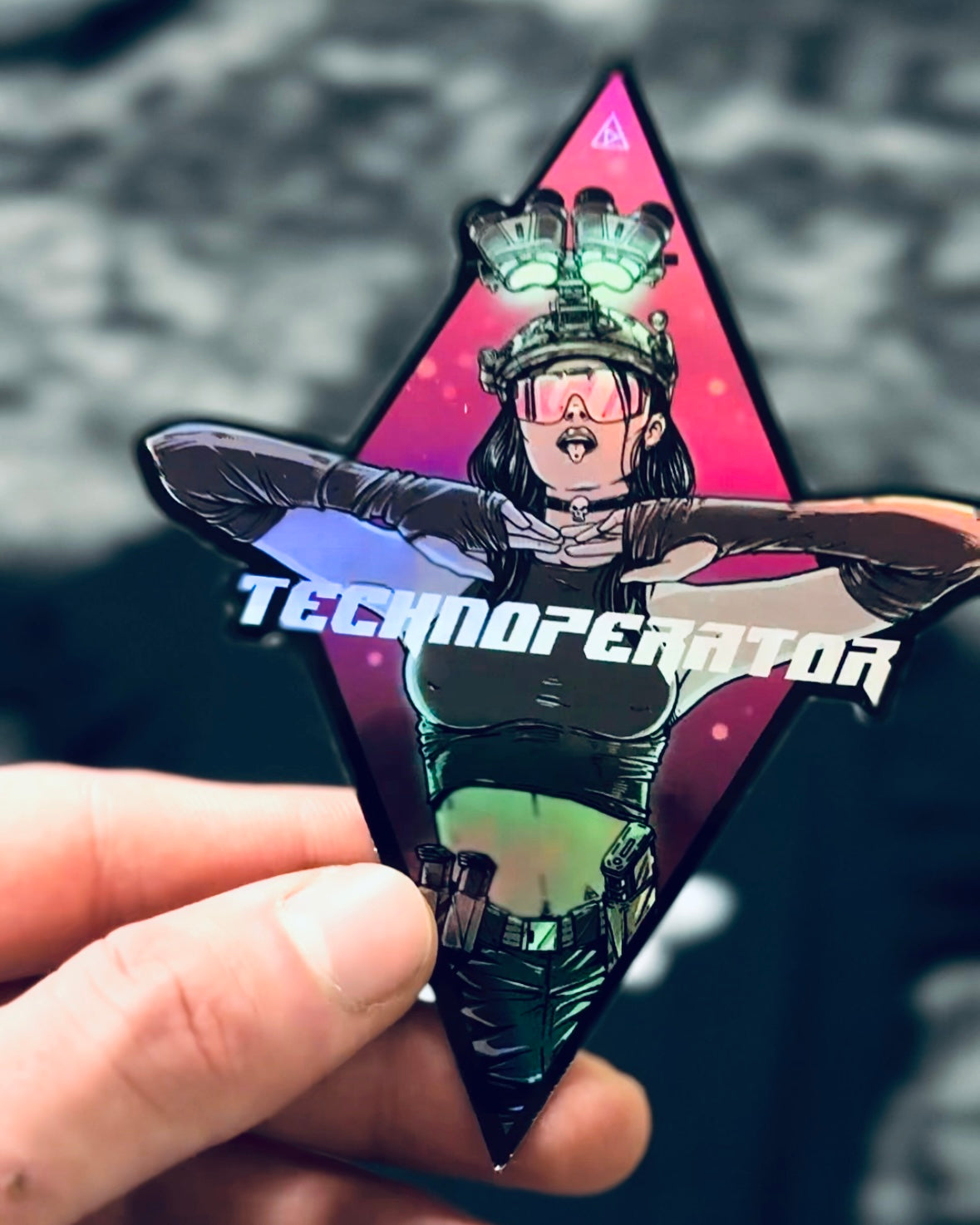 Sticker - « Technoperator » holographique