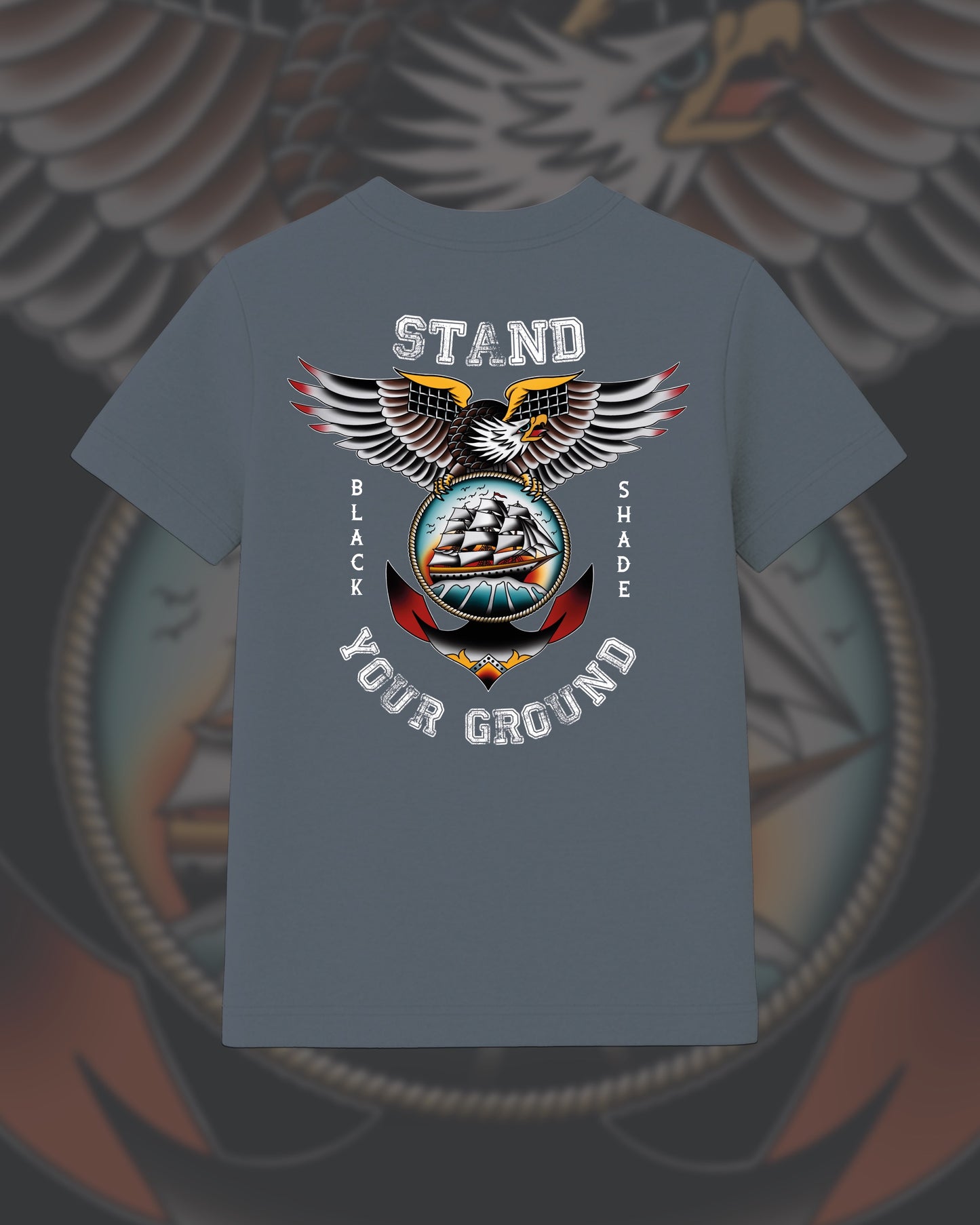 T-Shirt "Stand Your Ground" Mineral Grey