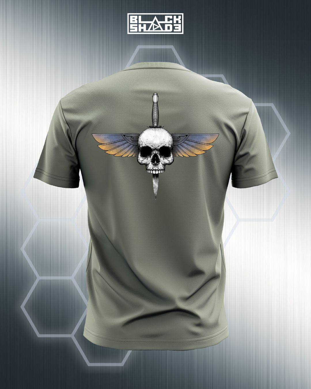 T-Shirt - "Kick Ass" Vert Amande