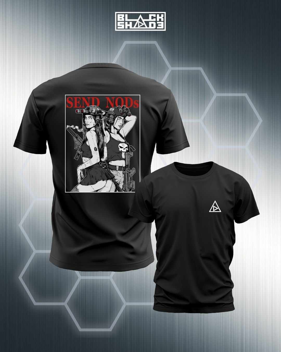 T-Shirt - "Send Nods" Noir