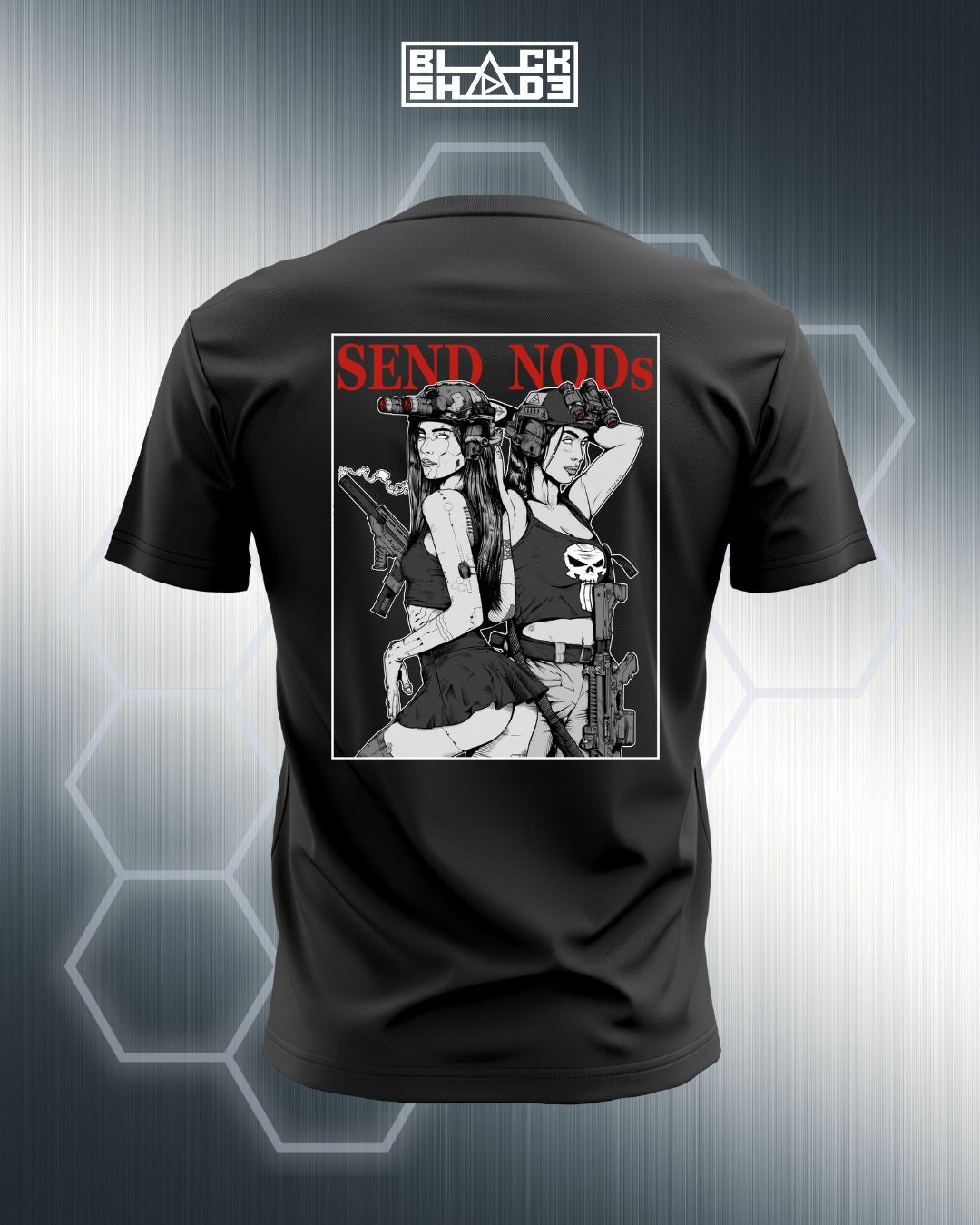 T-Shirt - "Send Nods" Noir