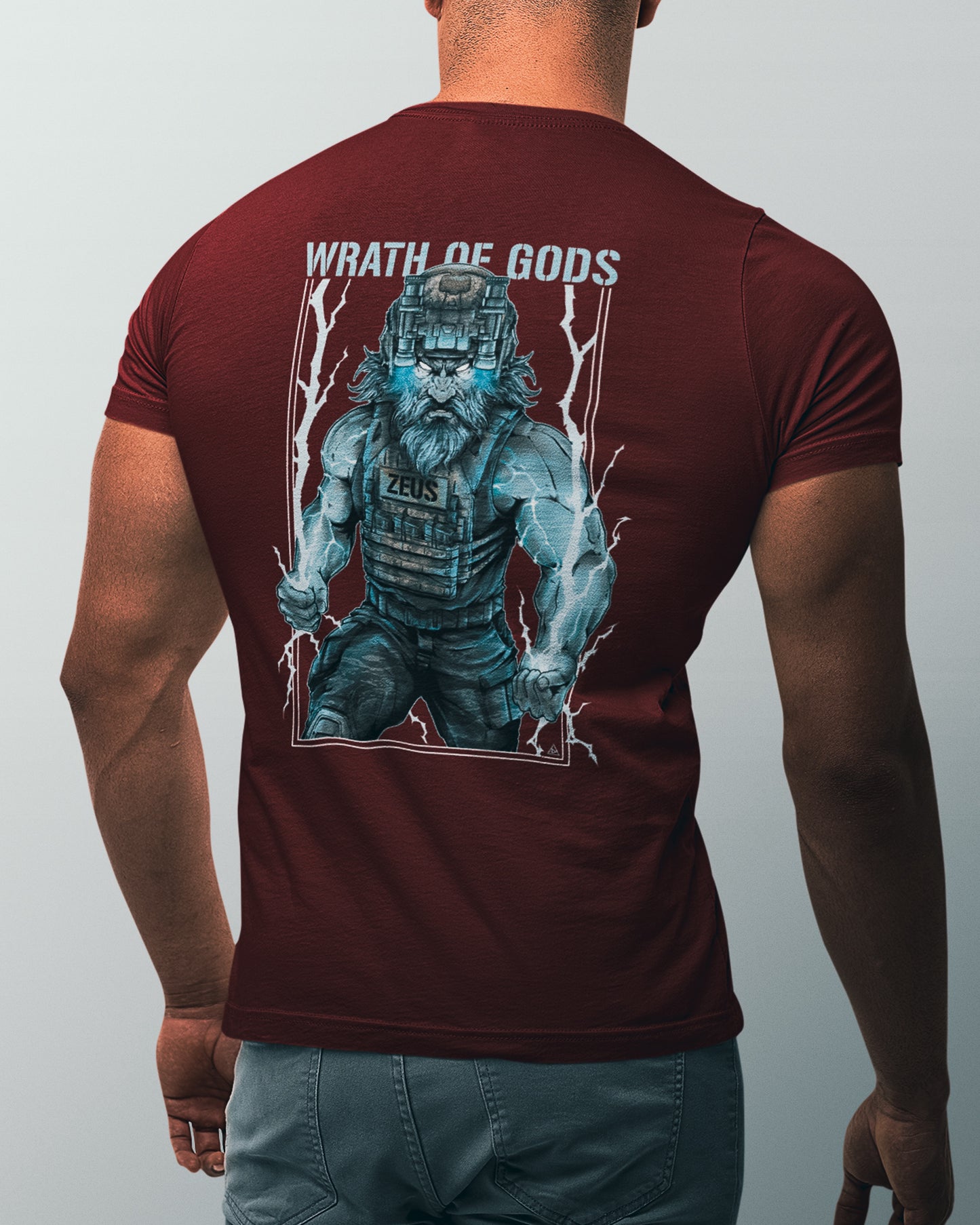 T-Shirt - "Zeus" Rouge Sang