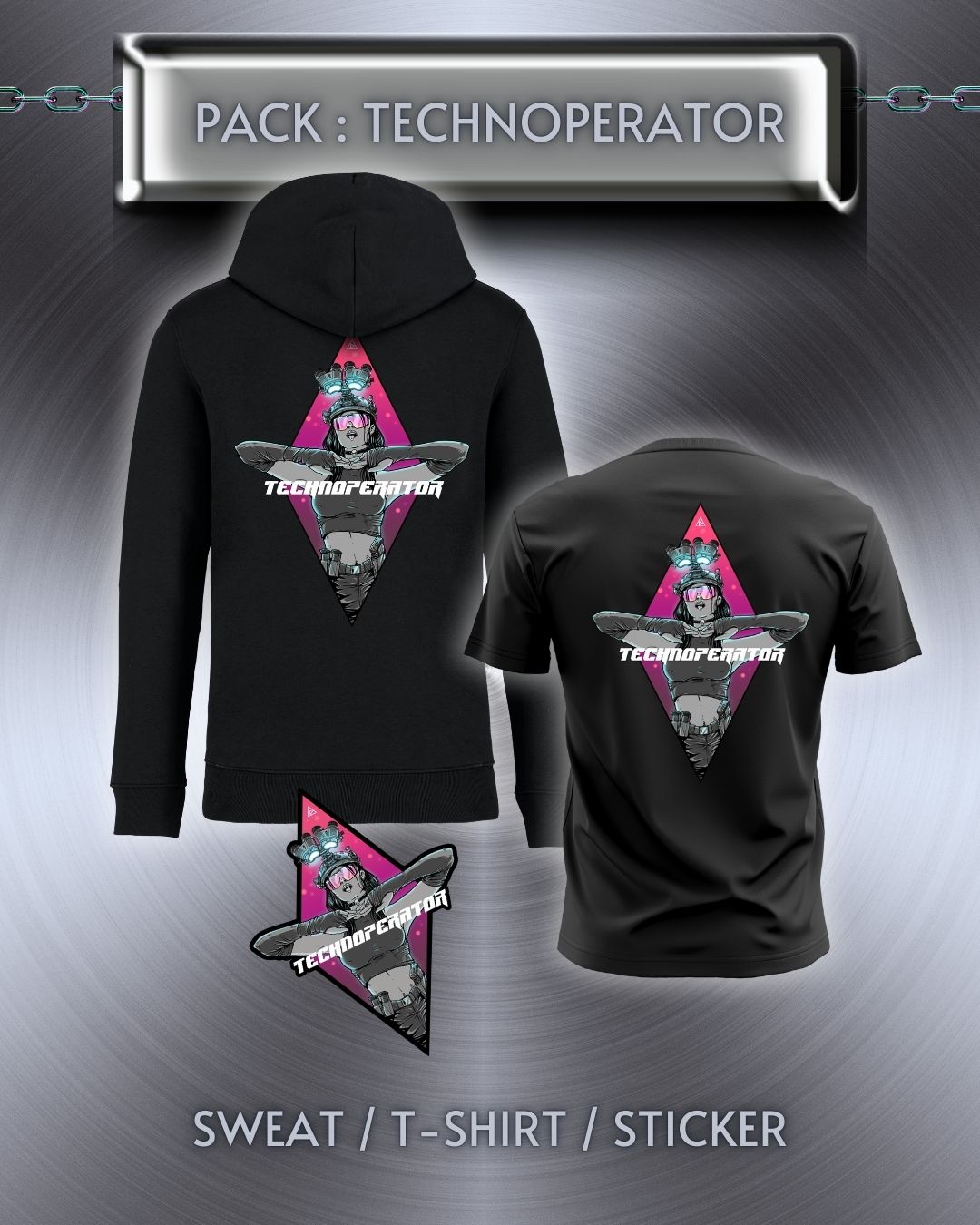 PACK - "Technoperator" Noir