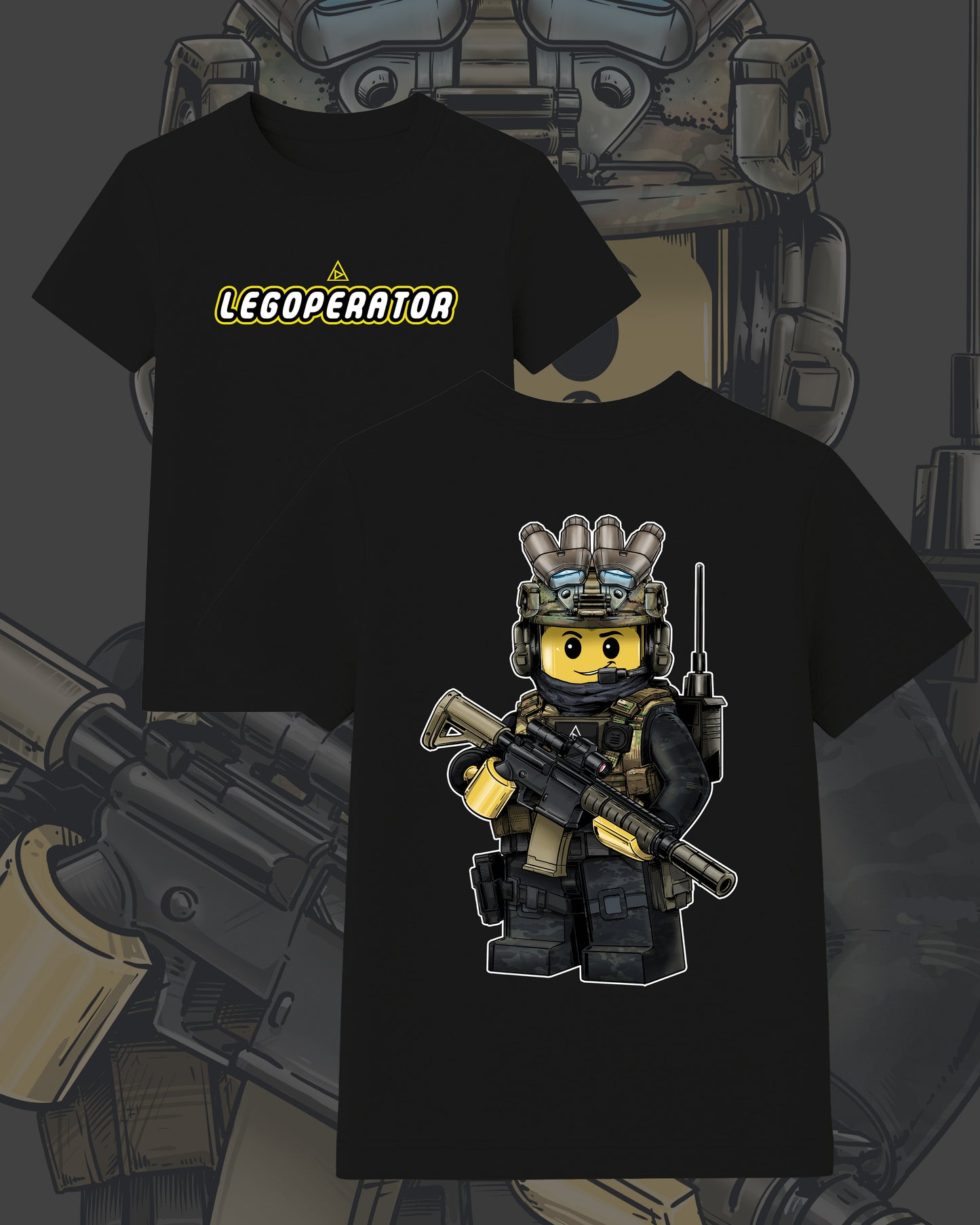 T-Shirt  "Legoperator" Multicam Black