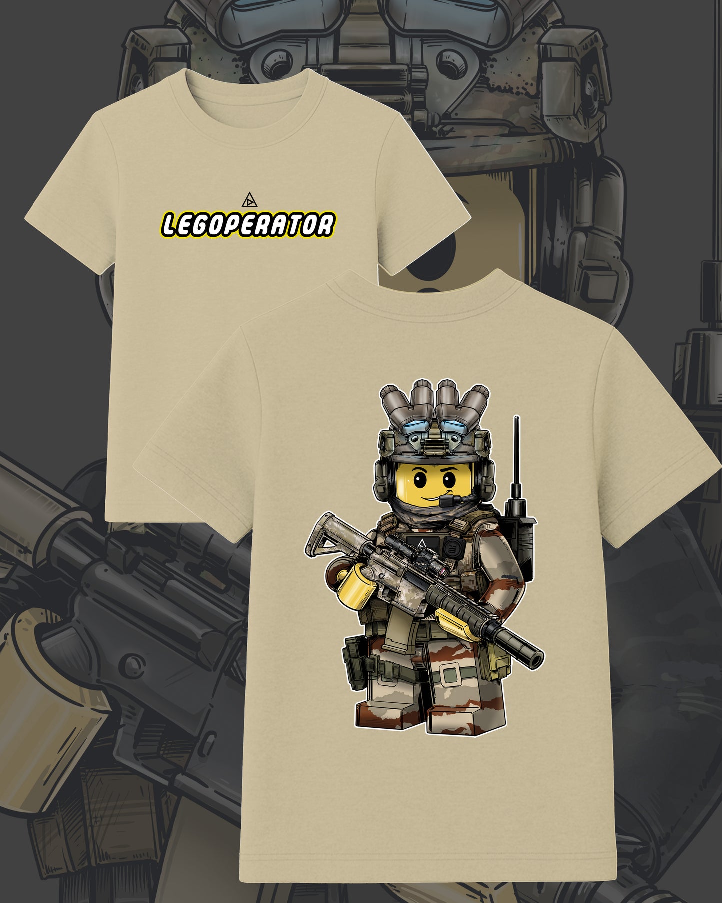 T-Shirt  "Legoperator" Désert Daguet