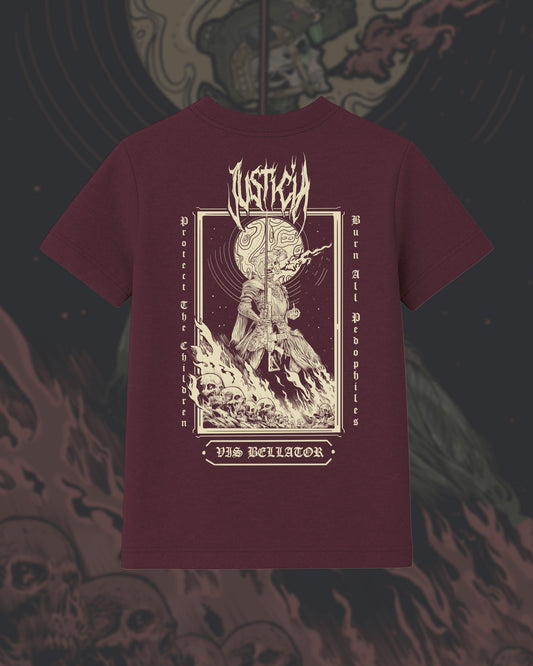 T-Shirt - "Justicia" Wine Heather