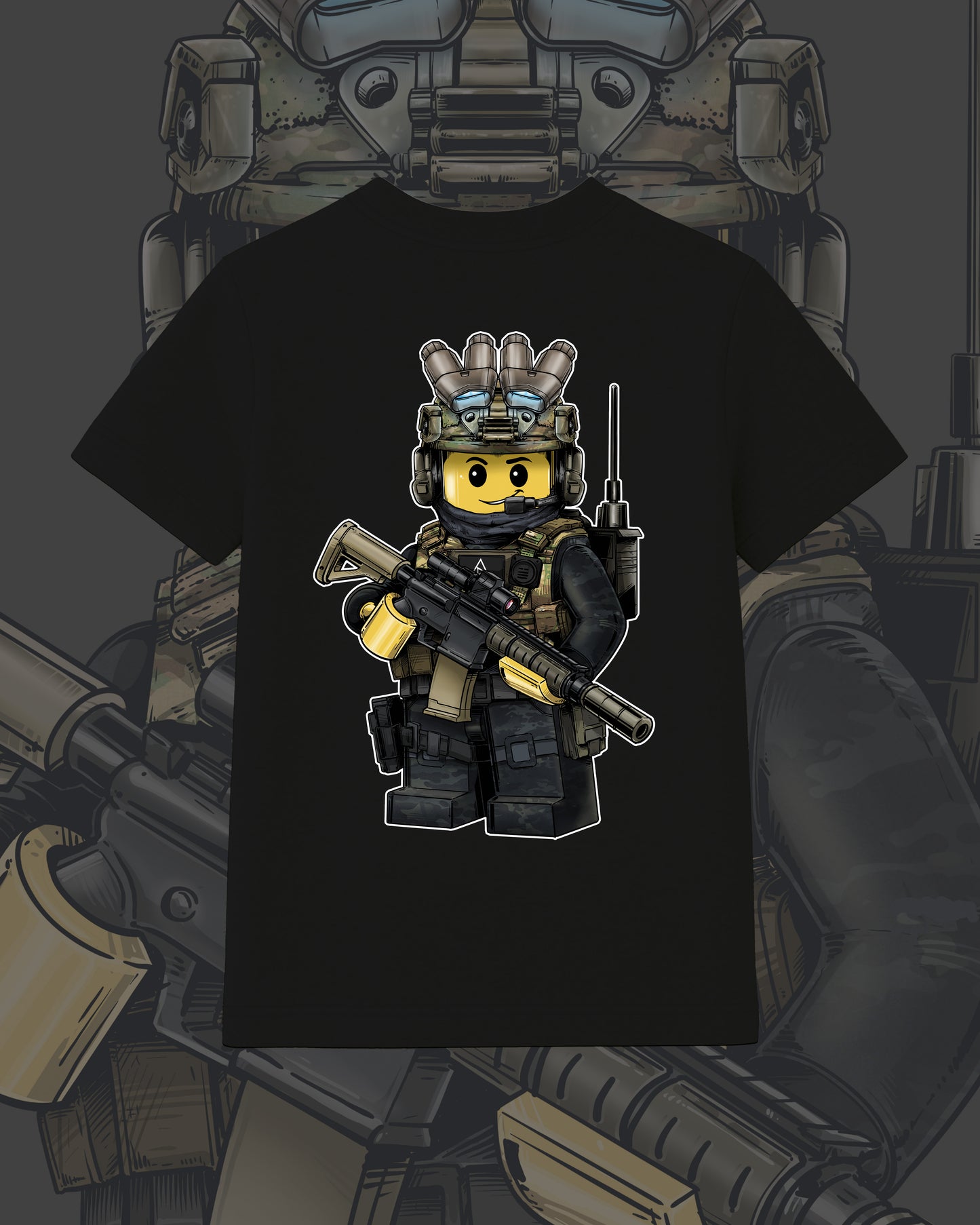 T-Shirt  "Legoperator" Multicam Black